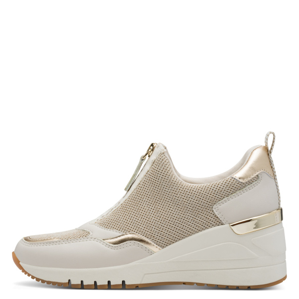 Фото Кроссовки  Marco Tozzi  бежевый  текстиль Z-400968