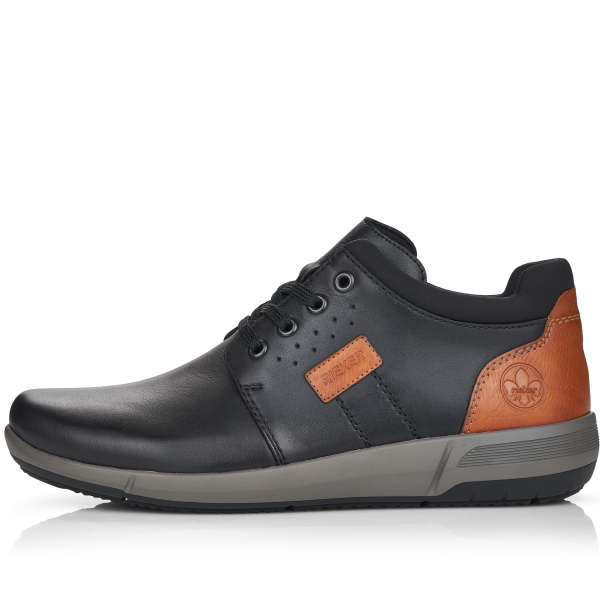 Фото Полуботинки  Rieker  черный  кожа/кожа искусств./текстиль Z-200045