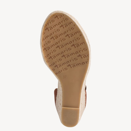 Босоножки  Tamaris  коричневый  кожа F-90528 фото в интернет-магазине | Omadey.ru