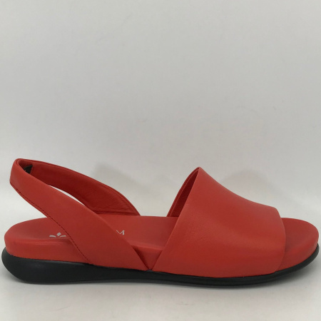 Сандалии  Dakkem  коралловый  кожа F-90513 фото в интернет-магазине | Omadey.ru