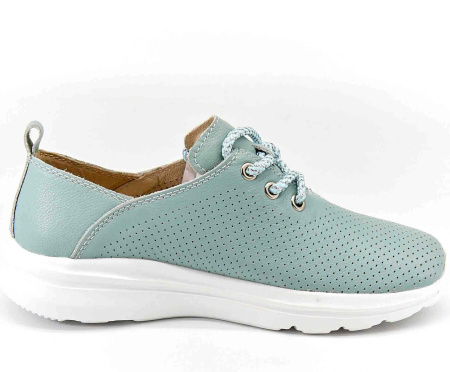 Полуботинки  Quattro Fiori  зеленый  кожа F-80512 фото в интернет-магазине | Omadey.ru