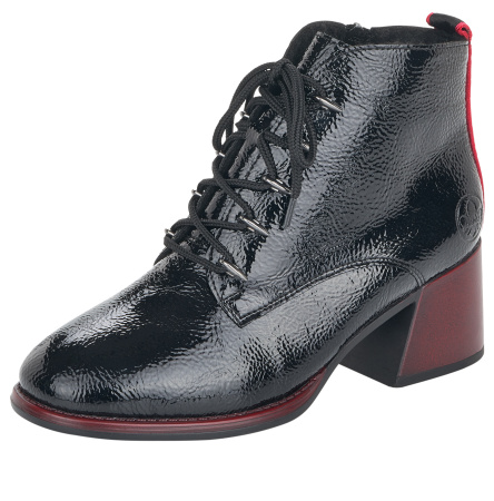 Ботильоны  Rieker  черный  кожа лаковая искусств. Z-90477 фото в интернет-магазине | Omadey.ru