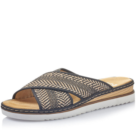 Шлепанцы  Rieker  черный  текстиль F-90130 фото в интернет-магазине | Omadey.ru