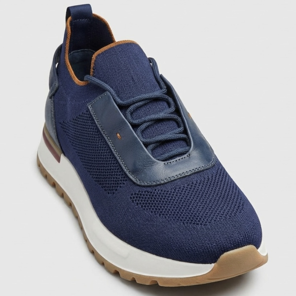 Фото Кроссовки  Romitan  синий текстиль F-400564 мужские