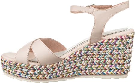 Босоножки  Marco Tozzi  розовый  кожа F-81328 фото в интернет-магазине | Omadey.ru