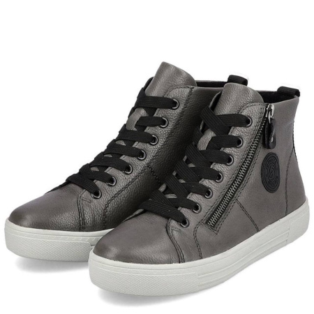 Ботинки  Remonte  серый  кожа Z-300013 фото в интернет-магазине | Omadey.ru