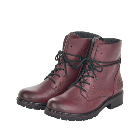 Ботинки  Rieker  бордовый  кожа искусств. Z-100854 фото в интернет-магазине | Omadey.ru