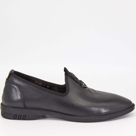 Туфли  Mirco Osvaldo  черный  кожа Z-90325 фото в интернет-магазине | Omadey.ru