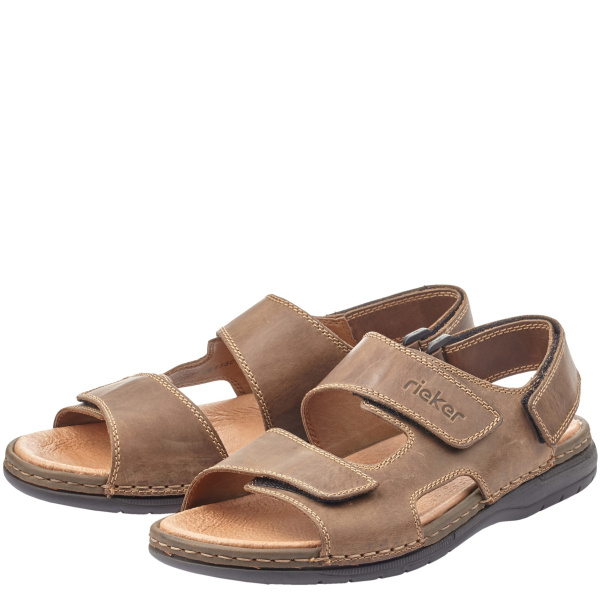 Фото Сандалии  Rieker  коричневый  кожа F-400070