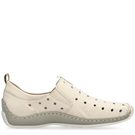 Туфли  Rieker  бежевый  кожа/текстиль F-300249 фото в интернет-магазине | Omadey.ru