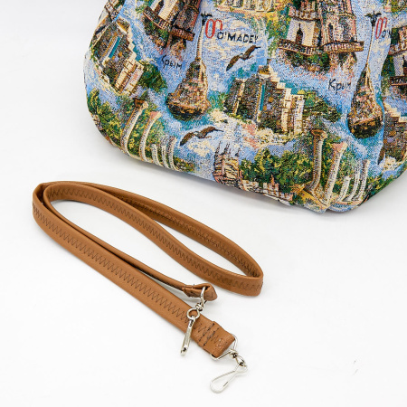 Сумка  Omadey  бежевый  гобелен c10861 фото в интернет-магазине | Omadey.ru