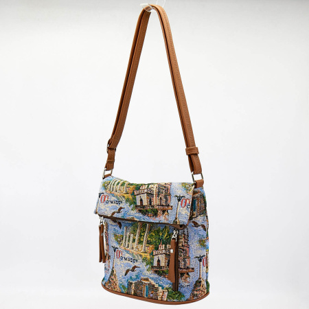 Сумка  Omadey  бежевый  гобелен c11040 фото в интернет-магазине | Omadey.ru