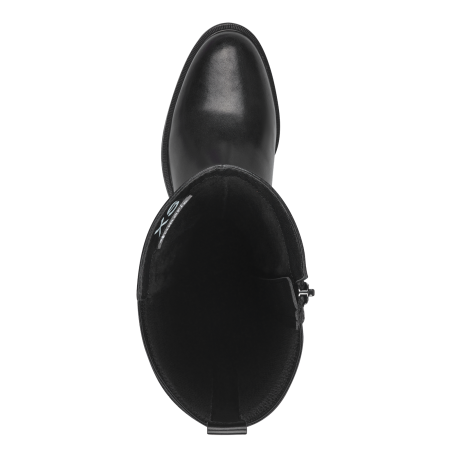 Сапоги  Tamaris  черный  кожа Z-400618 фото в интернет-магазине | Omadey.ru