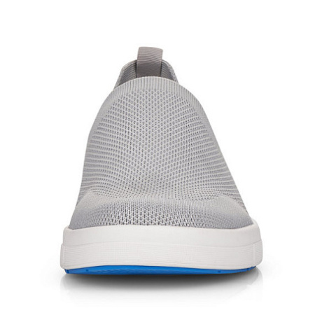 Слипоны  Rieker  серый  кожа искусств./текстиль F-100645 фото в интернет-магазине | Omadey.ru