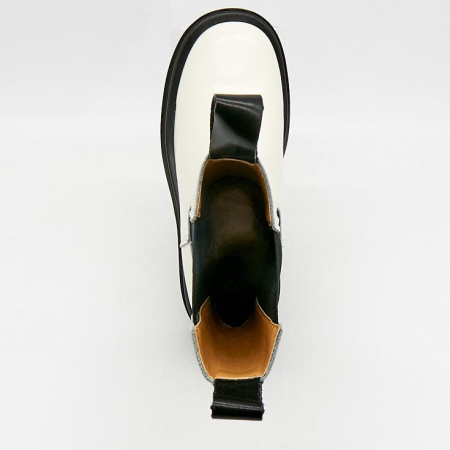 Ботинки  CV Martanni  белый  кожа Z-90646 фото в интернет-магазине | Omadey.ru