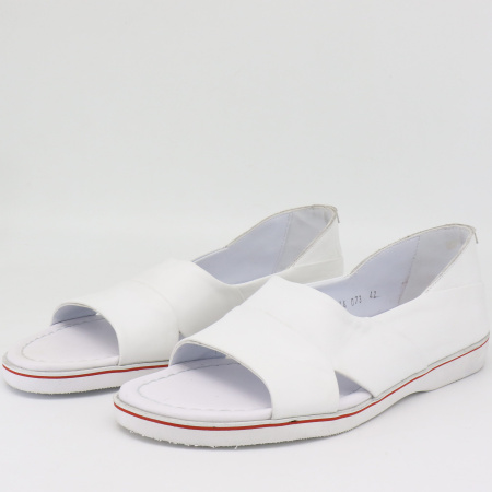 Туфли летние  Bota  белый  кожа F-72042 фото в интернет-магазине | Omadey.ru