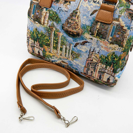 Сумка женская Omadey бежевый гобелен c10862 фото в интернет-магазине | Omadey.ru