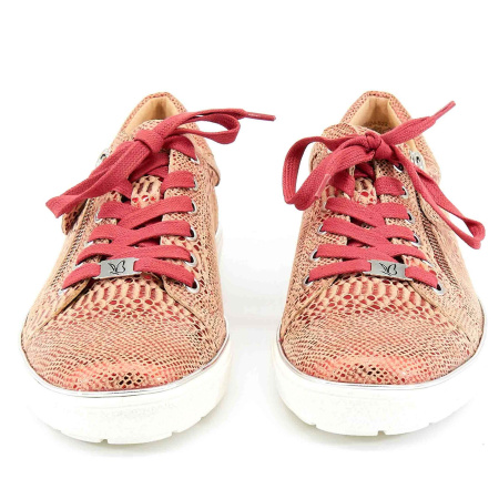 Кеды  Caprice  красный  кожа F-80184 фото в интернет-магазине | Omadey.ru