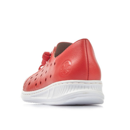 Кеды  Rieker  красный  кожа/кожа искусств. F-80720 фото в интернет-магазине | Omadey.ru