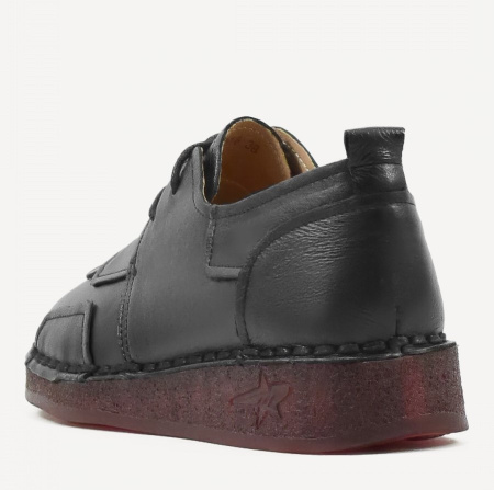 Туфли  Baden  черный  кожа Z-400468 фото в интернет-магазине | Omadey.ru