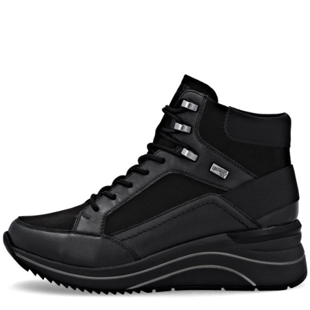 Ботинки  Remonte  черный  кожа/текстиль Z-400828 фото в интернет-магазине | Omadey.ru