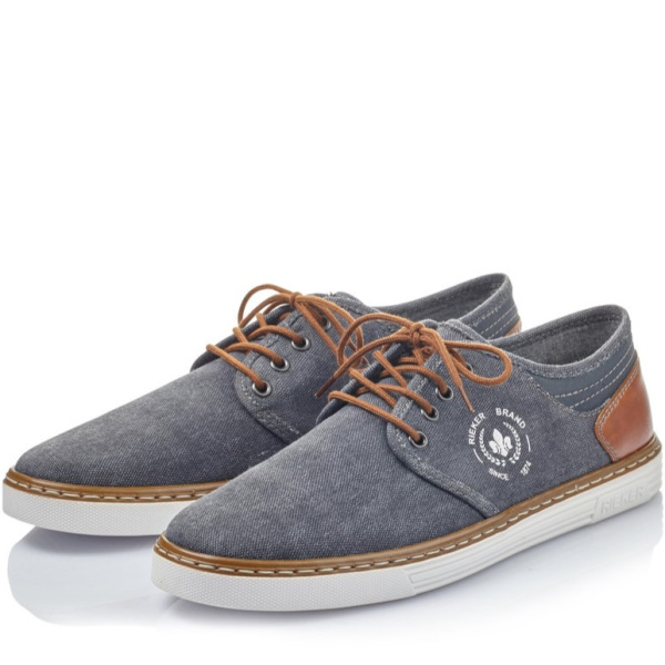 Фото Кеды  Rieker  синий  кожа искусств./текстиль F-400132