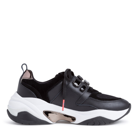 Кроссовки  Tamaris  черный  кожа F-80251 фото в интернет-магазине | Omadey.ru