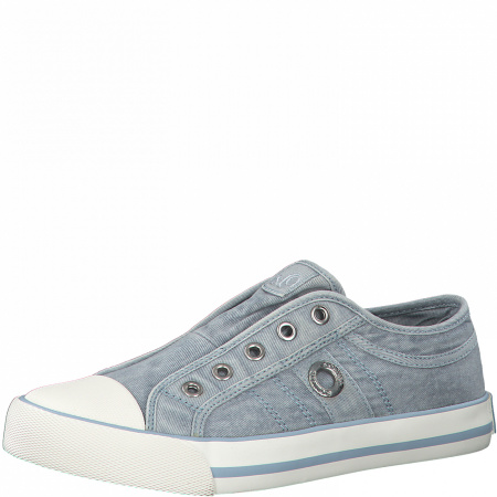 Кеды  женские S.Oliver  голубой  текстиль F-90447 фото в интернет-магазине | Omadey.ru