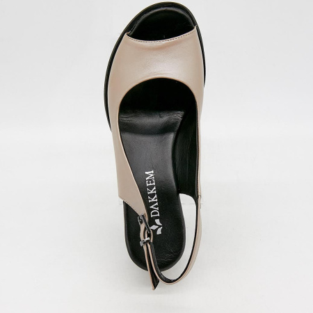 Босоножки  Dakkem  серый  кожа F-90220 фото в интернет-магазине | Omadey.ru