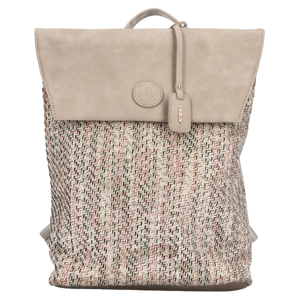 Фото Рюкзак Rieker  кожа искусств./текстиль  бежевый  c15701