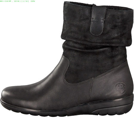 Полусапоги  Rieker  черный  кожа/кожа искусств. Z-89197 фото в интернет-магазине | Omadey.ru