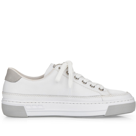 Кеды  женские Rieker  белый  кожа/кожа искусств. F-100081 фото в интернет-магазине | Omadey.ru