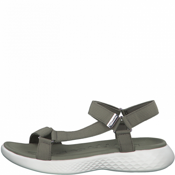 Фото Сандалии  Tamaris  серый  текстиль F-90998