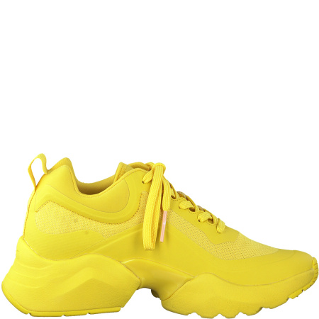 Кроссовки  женские Tamaris  желтый  текстиль F-80083 фото в интернет-магазине | Omadey.ru