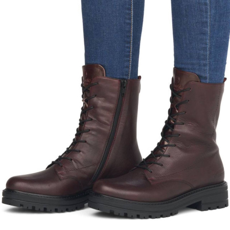 Ботинки  Remonte  бордовый  кожа/кожа искусств. Z-300028 фото в интернет-магазине | Omadey.ru