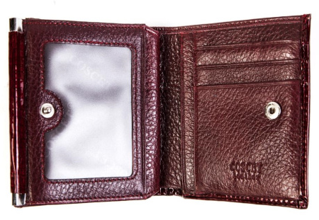 Кошелек  Coscet  бордовый  кожа лаковая искусств. c11967 фото в интернет-магазине | Omadey.ru