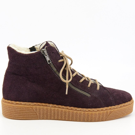 Ботинки  Rieker  бордовый  кожа Z-7665 фото в интернет-магазине | Omadey.ru