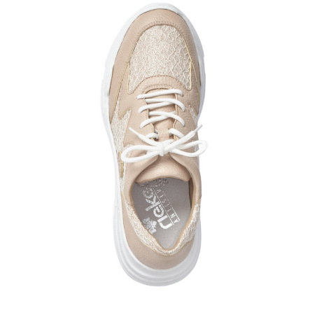 Кроссовки  Rieker  бежевый  кожа искусств./текстиль F-80827 фото в интернет-магазине | Omadey.ru