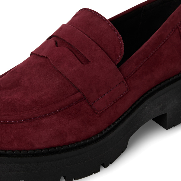 Фото Туфли  Marco Tozzi  бордовый  кожа Z-401007 Фото Туфли  Marco Tozzi  бордовый  кожа Z-401007