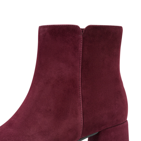 Фото Ботинки  Marco Tozzi  бордовый  кожа Z-401018