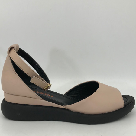 Босоножки  Dakkem  пудра  кожа F-90217 фото в интернет-магазине | Omadey.ru