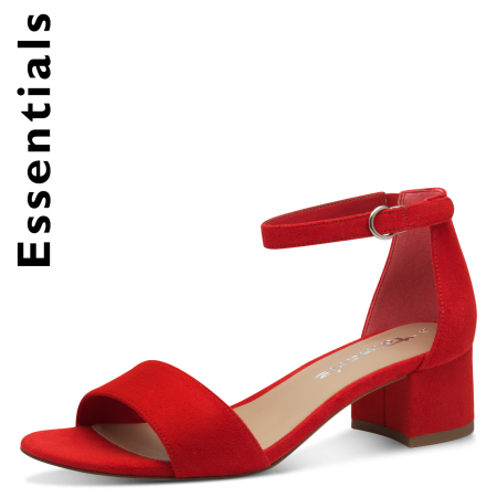 Босоножки  Tamaris  красный текстиль F-400912 фото в интернет-магазине | Omadey.ru