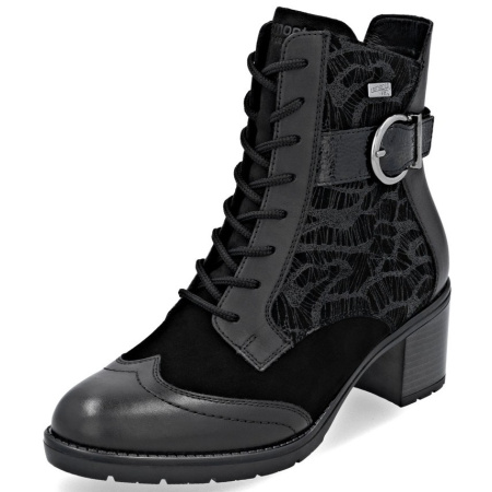 Ботинки  Remonte  черный  кожа/кожа искусств. Z-400835 фото в интернет-магазине | Omadey.ru