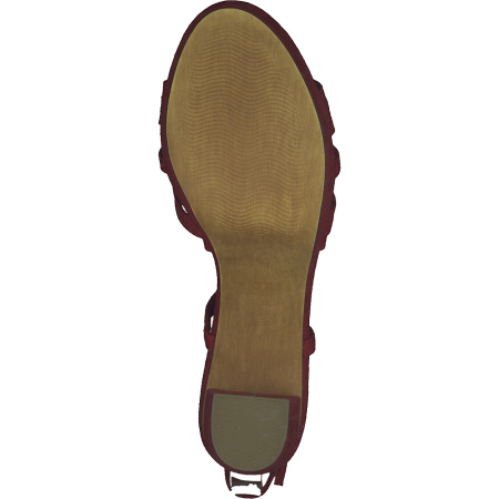 Босоножки  Marco Tozzi  красный  текстиль F-80805 фото в интернет-магазине | Omadey.ru