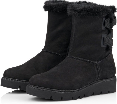 Полусапоги  Remonte  черный  кожа/кожа искусств./текстиль Z-89187 фото в интернет-магазине | Omadey.ru