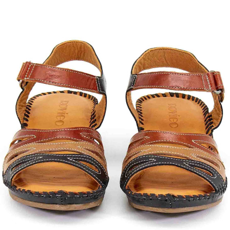 Босоножки  Rovigo  коричневый  кожа F-80912 фото в интернет-магазине | Omadey.ru