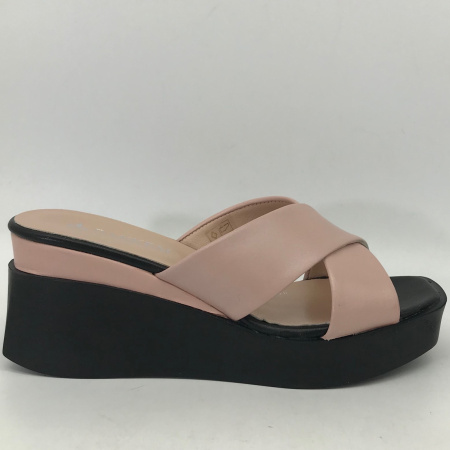 Сабо  Dakkem  пудра  кожа F-90501 фото в интернет-магазине | Omadey.ru