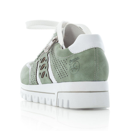 Кроссовки  Rieker  зеленый  кожа искусств. F-90459 фото в интернет-магазине | Omadey.ru