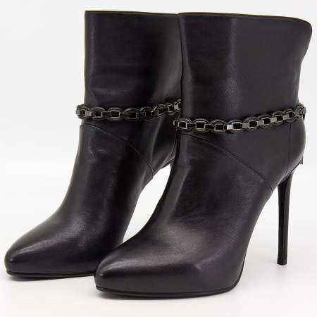 Ботильоны  Calipso  черный  кожа Z-6301 фото в интернет-магазине | Omadey.ru