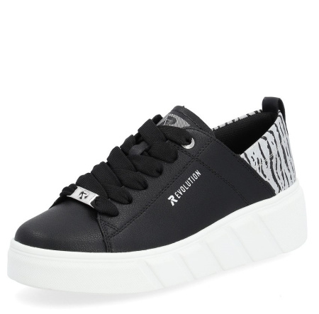 Кеды  Rieker-Evolution  черный  кожа/кожа искусств. F-300075 фото в интернет-магазине | Omadey.ru